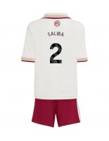 Arsenal William Saliba #2 Kolmaspaita Lasten 2025-26 Lyhythihainen (+ shortsit)